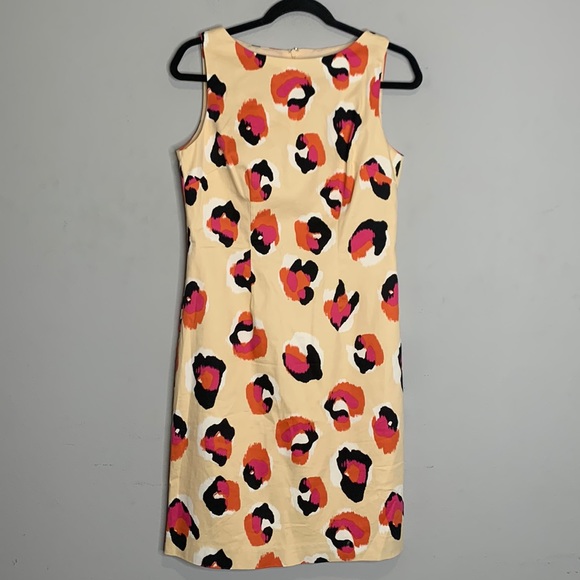 Leslie Fay Dresses & Skirts - Vintage Leslie Fay pink coral leopard print sheath dress 4
